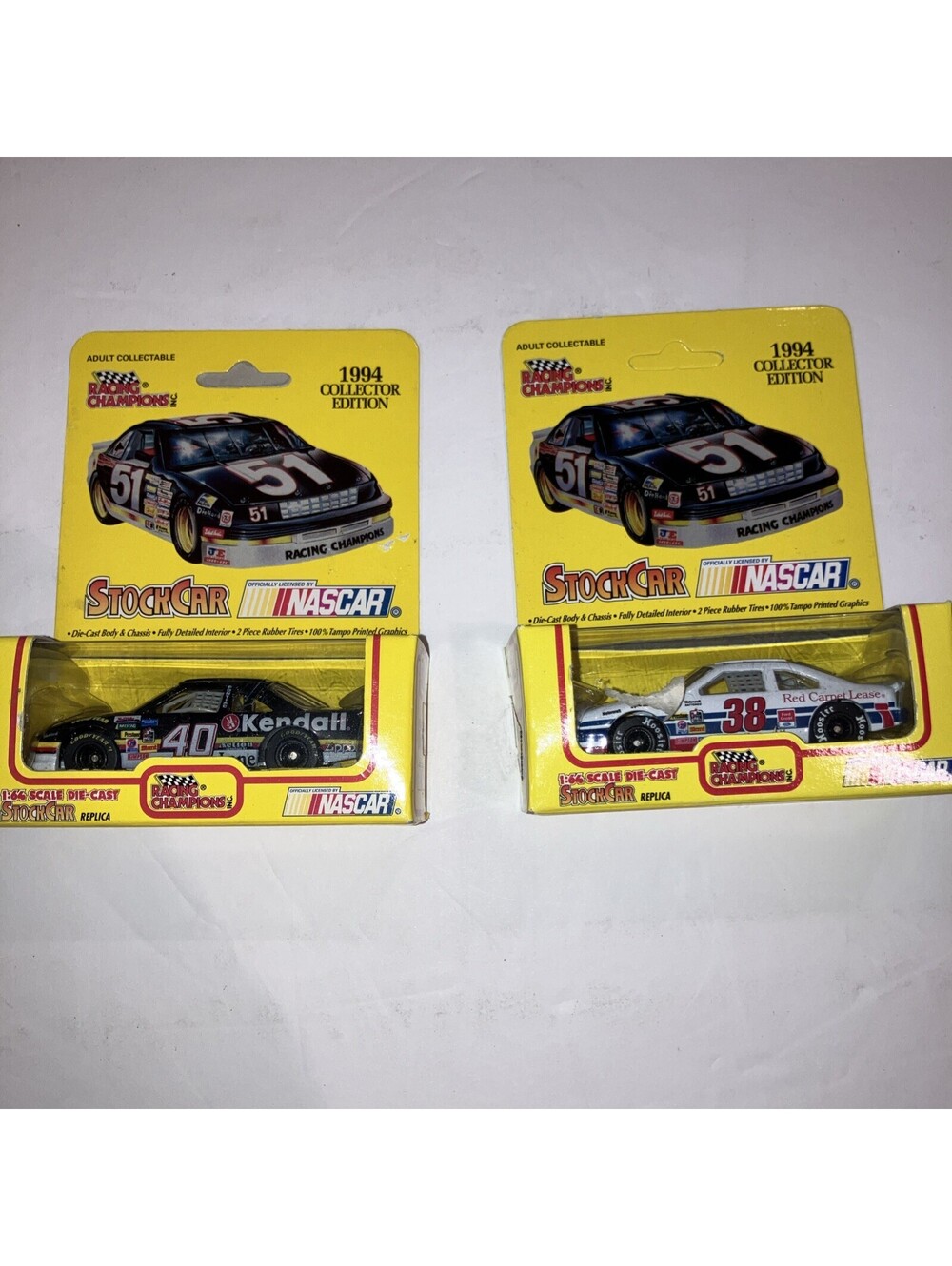 (2) Racing Champions Vintage Collector Edition 1994 NASCAR Stock Car Diecast NEW